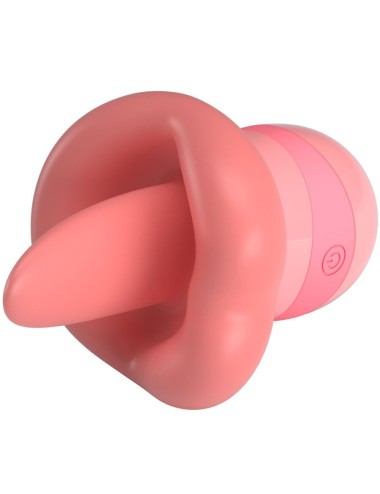 PRETTY LOVE - STIMOLATORE PER CLITORIDE LINGUA KYLEE 10 VIBRAZIONI ROSA NUDO