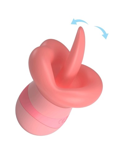 PRETTY LOVE - STIMOLATORE PER CLITORIDE LINGUA KYLEE 10 VIBRAZIONI ROSA NUDO