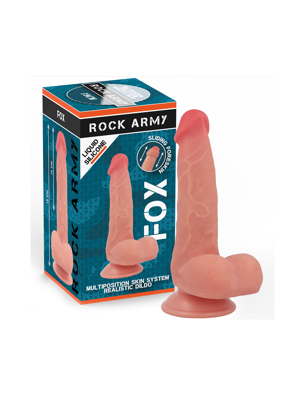 ROCKARMY - SILICONE LIQUIDO VOLPE 19 CM -O- 3 ROCKARMY - SILICONE LIQUIDO VOLPE 19 CM -O- 3