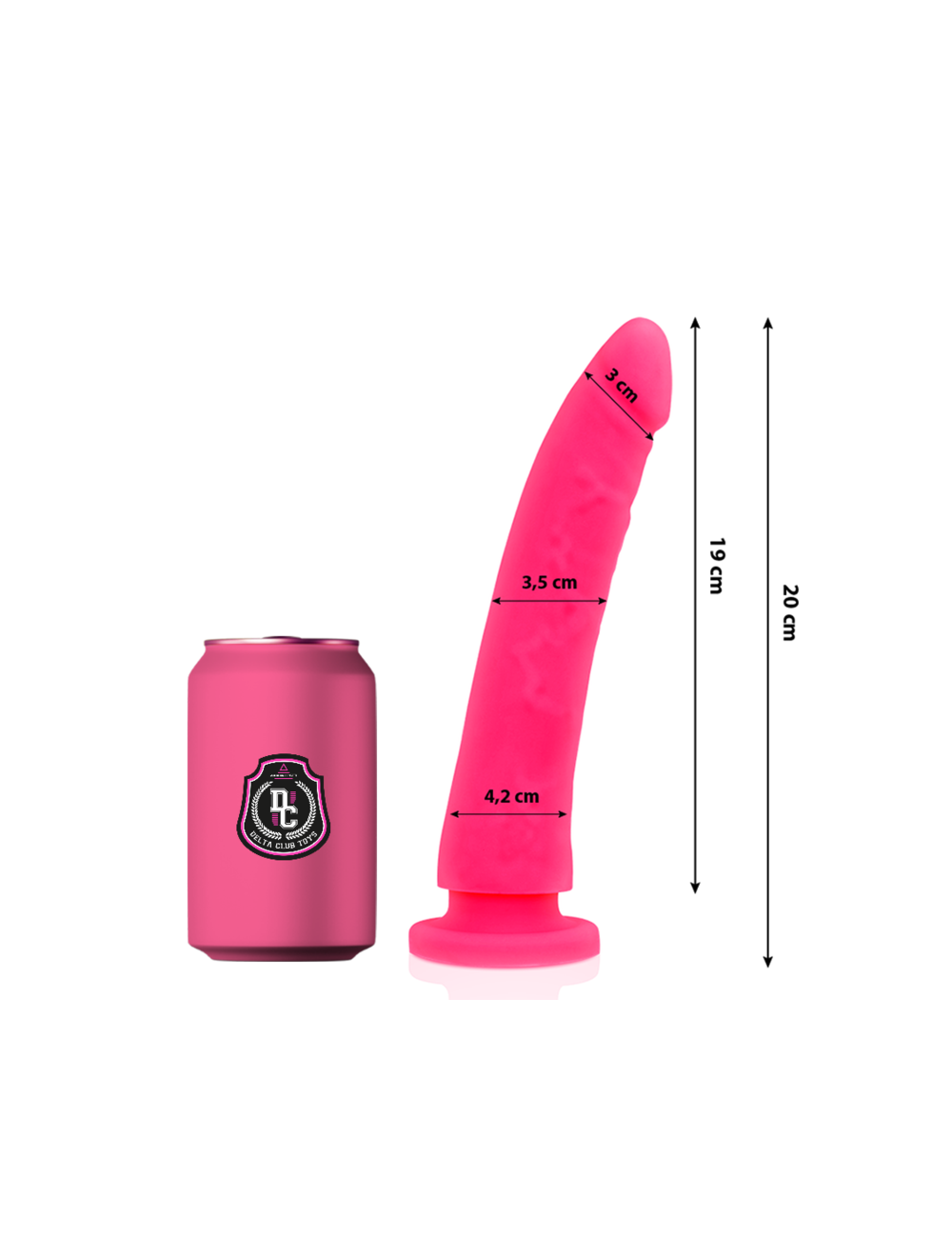 DELTA CLUB - TOYS DILDO MEDICO ROSA IN SILICONE 20 CM -O- 4 CM DELTA CLUB - TOYS DILDO MEDICO ROSA IN SILICONE 20 CM -O- 4 CM