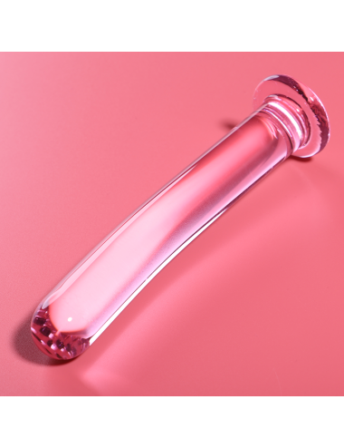 NEBULA SERIES BY IBIZA - MODELLO 8 DILDO IN VETRO BOROSILICATO ROSA 14.5 CM -O- 2 CM