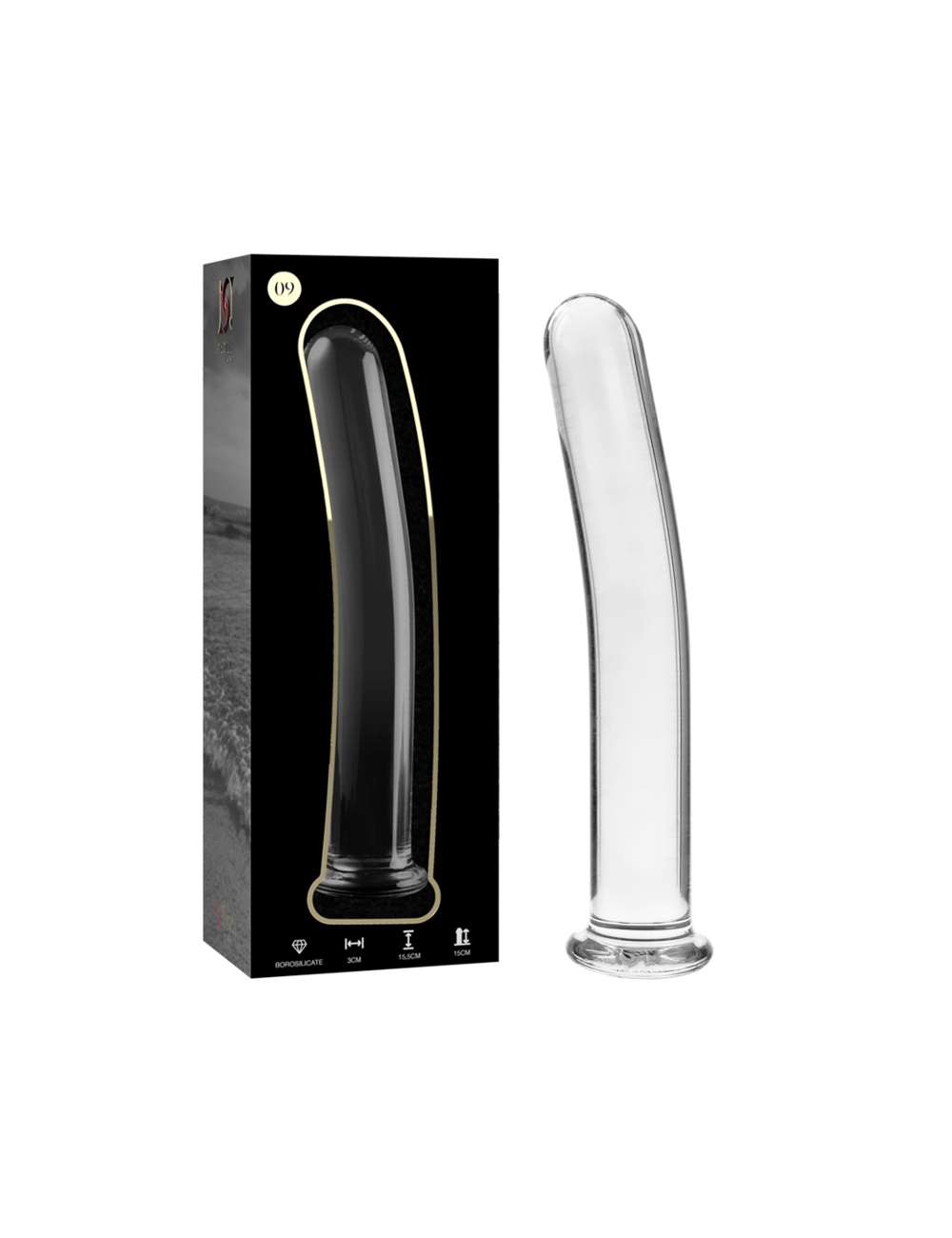 NEBULA SERIES BY IBIZA - MODELLO 9 DILDO IN VETRO BOROSILICATO TRASPARENTE 15.5 CM -O- 2.5 CM NEBULA SERIES BY IBIZA - MODELLO 9 DILDO IN VETRO BOROSILICATO TRASPARENTE 15.5 CM -O- 2.5 CM