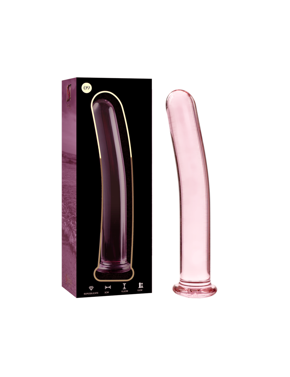 NEBULA SERIES BY IBIZA - MODELLO 9 DILDO IN VETRO BOROSILICATO ROSA 15.5 CM -O- 2.5 CM NEBULA SERIES BY IBIZA - MODELLO 9 DILDO IN VETRO BOROSILICATO ROSA 15.5 CM -O- 2.5 CM