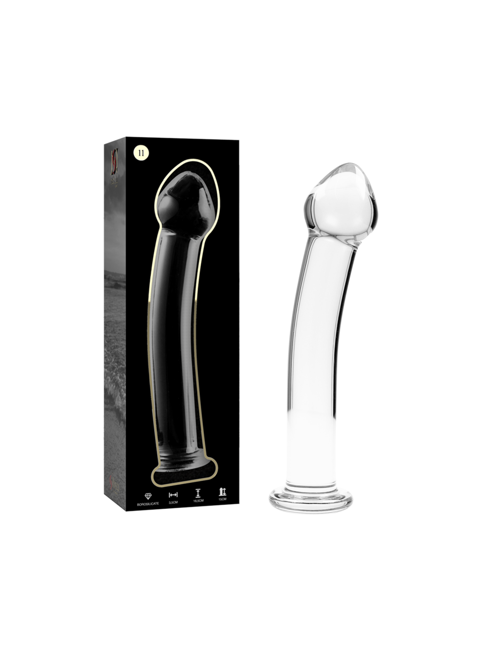 NEBULA SERIES BY IBIZA - MODELLO 11 DILDO IN VETRO BOROSILICATO TRASPARENTE 16 CM -O- 3 CM NEBULA SERIES BY IBIZA - MODELLO 11 DILDO IN VETRO BOROSILICATO TRASPARENTE 16 CM -O- 3 CM