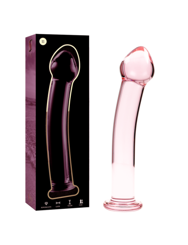NEBULA SERIES BY IBIZA - MODELLO 11 DILDO IN VETRO BOROSILICATO ROSA 16 CM -O- 3 CM