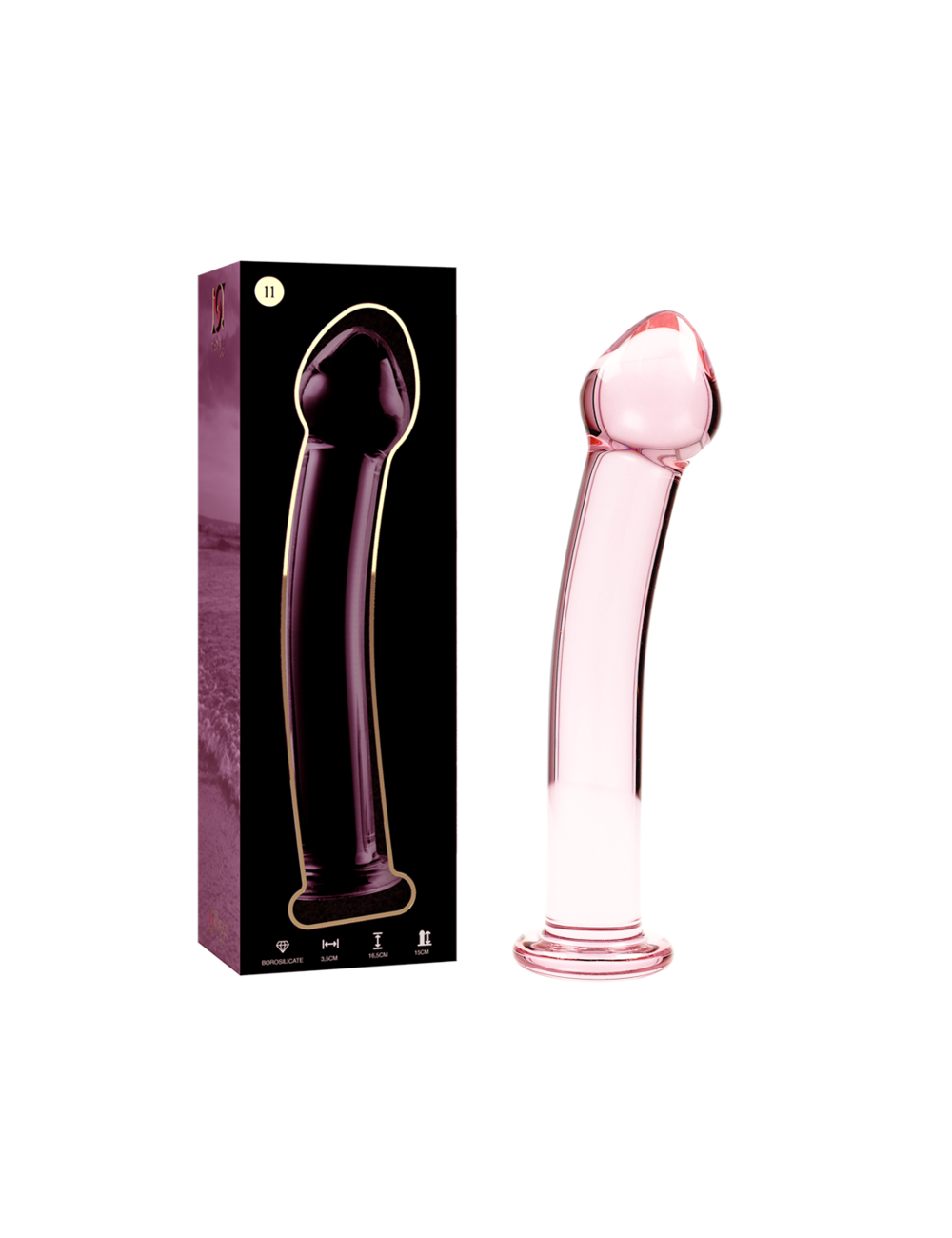 NEBULA SERIES BY IBIZA - MODELLO 11 DILDO IN VETRO BOROSILICATO ROSA 16 CM -O- 3 CM NEBULA SERIES BY IBIZA - MODELLO 11 DILDO IN VETRO BOROSILICATO ROSA 16 CM -O- 3 CM
