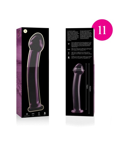 NEBULA SERIES BY IBIZA - MODELLO 11 DILDO IN VETRO BOROSILICATO ROSA 16 CM -O- 3 CM