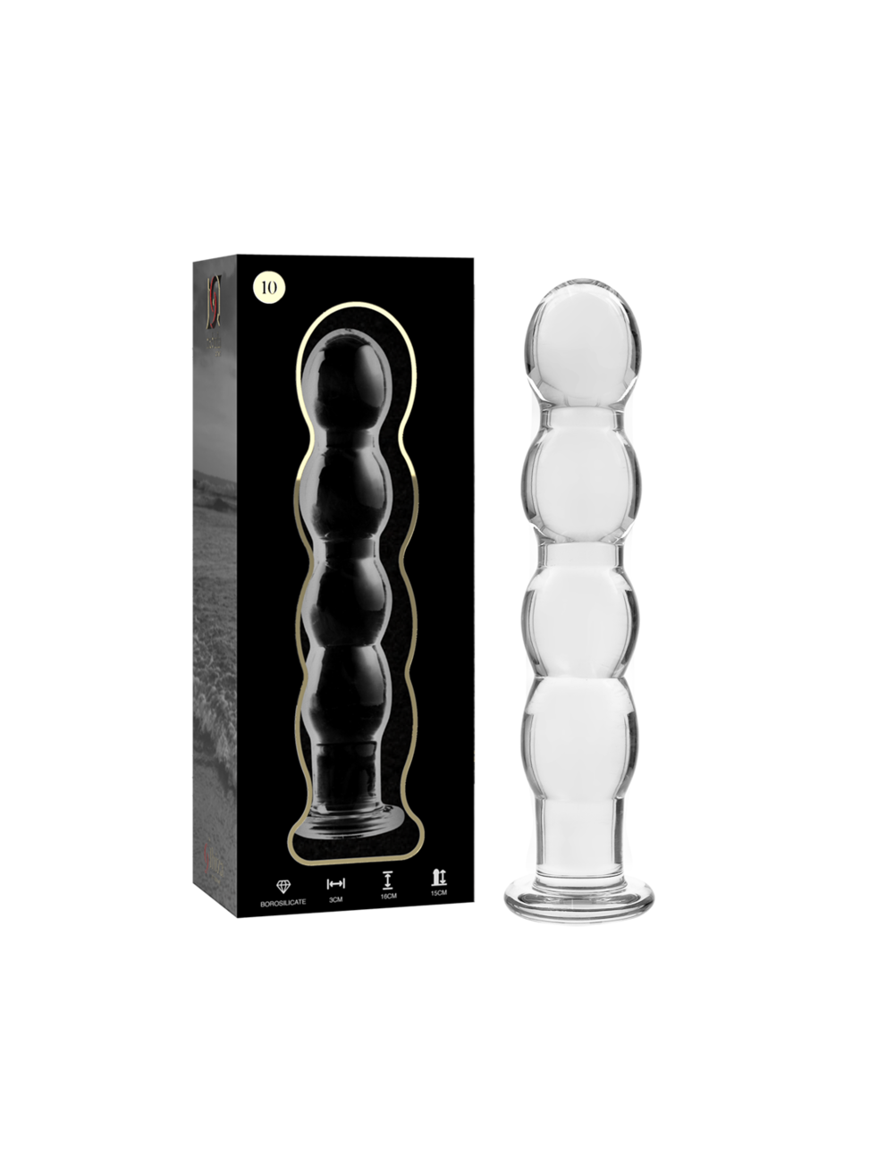 NEBULA SERIES BY IBIZA - MODELLO 10 DILDO IN VETRO BOROSILICATO TRASPARENTE 16.5 CM -O- 3.5 CM NEBULA SERIES BY IBIZA - MODELLO 10 DILDO IN VETRO BOROSILICATO TRASPARENTE 16.5 CM -O- 3.5 CM