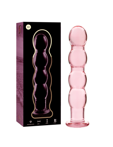 NEBULA SERIES BY IBIZA - MODELLO 10 DILDO IN VETRO BOROSILICATO ROSA 16.5 CM -O- 3.5 CM
