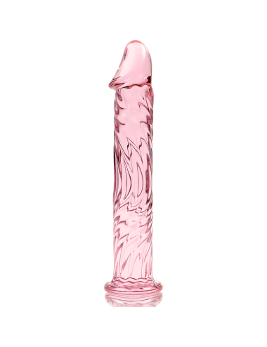 NEBULA SERIES BY IBIZA - MODELLO 12 DILDO IN VETRO BOROSILICATO ROSA 17 CM -O- 3.5 CM