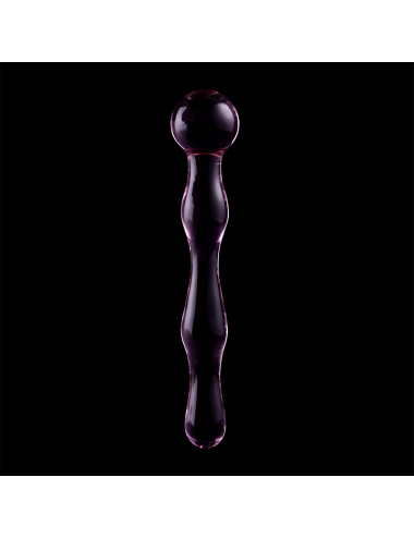NEBULA SERIES BY IBIZA - MODELLO 13 DILDO IN VETRO BOROSILICATO ROSA 18 CM -O- 3.5 CM