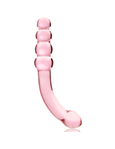 NEBULA SERIES BY IBIZA - MODELLO 14 DILDO IN VETRO BOROSILICATO ROSA 18.5 CM -O- 3 CM