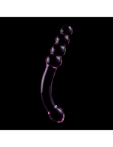 NEBULA SERIES BY IBIZA - MODELLO 14 DILDO IN VETRO BOROSILICATO ROSA 18.5 CM -O- 3 CM