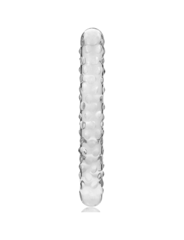 NEBULA SERIES BY IBIZA - MODELLO 15 DILDO IN VETRO BOROSILICATO TRASPARENTE 18.5 CM -O- 3 CM