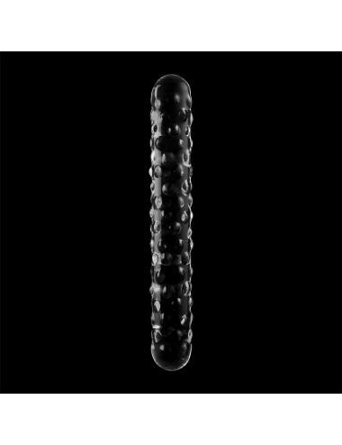 NEBULA SERIES BY IBIZA - MODELLO 15 DILDO IN VETRO BOROSILICATO TRASPARENTE 18.5 CM -O- 3 CM