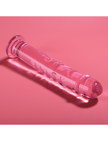NEBULA SERIES BY IBIZA - MODELLO 16 DILDO IN VETRO BOROSILICATO ROSA 18.5 CM -O- 3 CM
