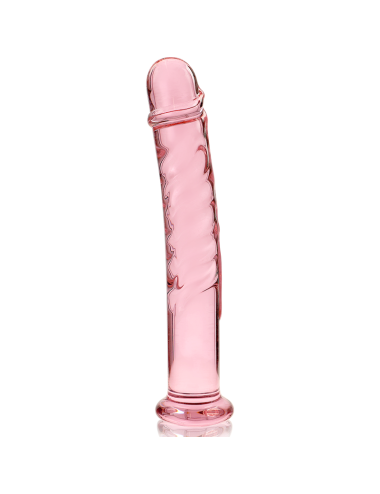 NEBULA SERIES BY IBIZA - MODELLO 16 DILDO IN VETRO BOROSILICATO ROSA 18.5 CM -O- 3 CM