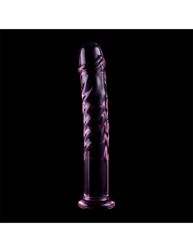 NEBULA SERIES BY IBIZA - MODELLO 16 DILDO IN VETRO BOROSILICATO ROSA 18.5 CM -O- 3 CM