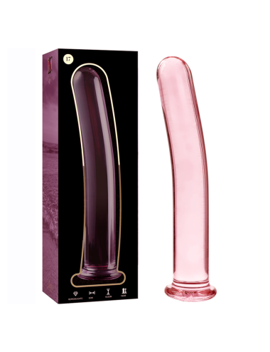 NEBULA SERIES BY IBIZA - MODELLO 17 DILDO IN VETRO BOROSILICATO ROSA 18.5 CM -O- 3 CM