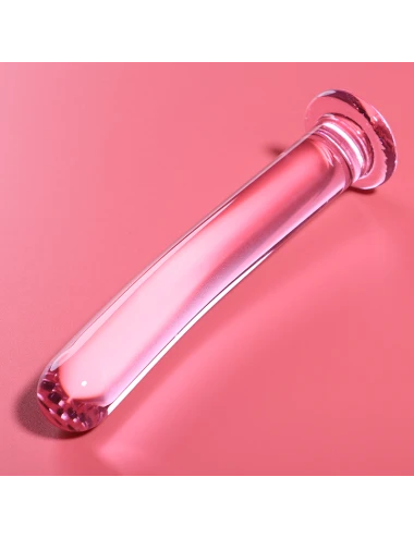 NEBULA SERIES BY IBIZA - MODELLO 17 DILDO IN VETRO BOROSILICATO ROSA 18.5 CM -O- 3 CM