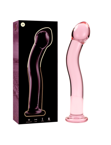 NEBULA SERIES BY IBIZA - MODELLO 18 DILDO IN VETRO BOROSILICATO ROSA 18.5 CM -O- 3.5 CM