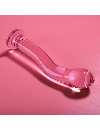 NEBULA SERIES BY IBIZA - MODELLO 18 DILDO IN VETRO BOROSILICATO ROSA 18.5 CM -O- 3.5 CM