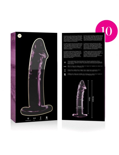 NEBULA SERIES BY IBIZA - MODELLO 19 DILDO IN VETRO BOROSILICATO ROSA 18.5 CM -O- 4 CM