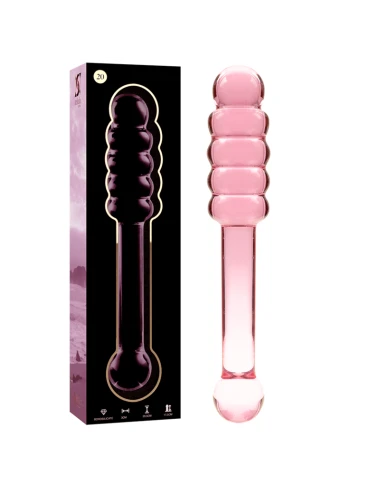 NEBULA SERIES BY IBIZA - MODELLO 20 DILDO IN VETRO BOROSILICATO ROSA 20.5 CM -O- 3 CM