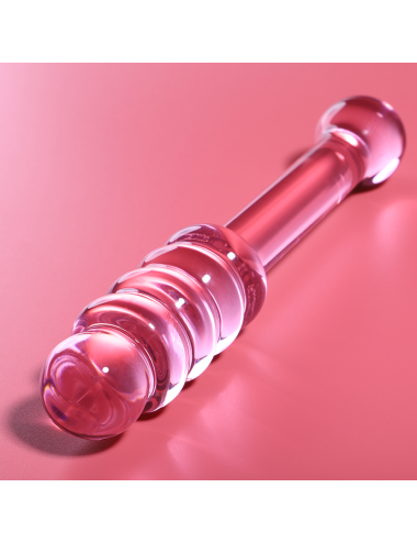 NEBULA SERIES BY IBIZA - MODELLO 20 DILDO IN VETRO BOROSILICATO ROSA 20.5 CM -O- 3 CM