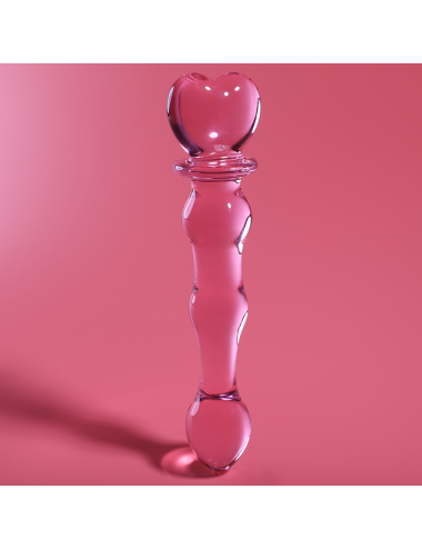 NEBULA SERIES BY IBIZA - MODELLO 21 DILDO IN VETRO BOROSILICATO ROSA 20.5 CM -O- 3.5 CM