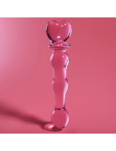 NEBULA SERIES BY IBIZA - MODELLO 21 DILDO IN VETRO BOROSILICATO ROSA 20.5 CM -O- 3.5 CM
