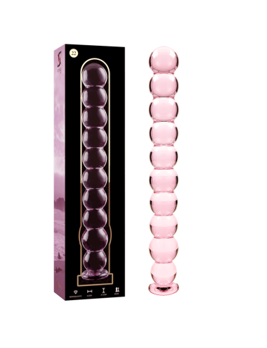 NEBULA SERIES BY IBIZA - MODELLO 22 DILDO IN VETRO BOROSILICATO ROSA 21.5 CM -O- 2.5 CM