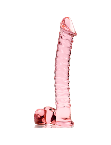 NEBULA SERIES BY IBIZA - MODELLO 23 DILDO IN VETRO BOROSILICATO ROSA 21.5 CM -O- 4 CM