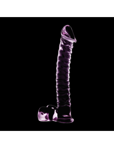 NEBULA SERIES BY IBIZA - MODELLO 23 DILDO IN VETRO BOROSILICATO ROSA 21.5 CM -O- 4 CM