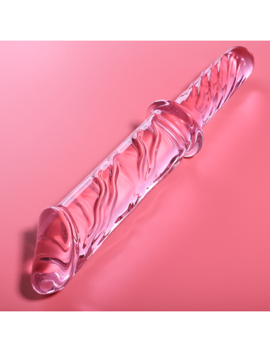 NEBULA SERIES BY IBIZA - MODELLO 24 DILDO IN VETRO BOROSILICATO ROSA 28.5 CM -O- 5 CM
