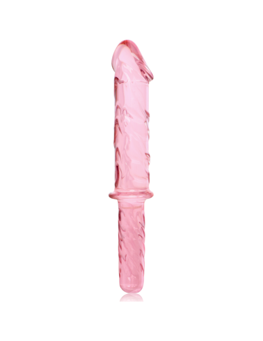 NEBULA SERIES BY IBIZA - MODELLO 24 DILDO IN VETRO BOROSILICATO ROSA 28.5 CM -O- 5 CM