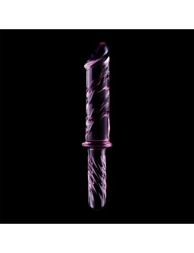 NEBULA SERIES BY IBIZA - MODELLO 24 DILDO IN VETRO BOROSILICATO ROSA 28.5 CM -O- 5 CM