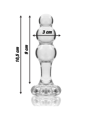 NEBULA SERIES BY IBIZA - MODELLO 1 TAPPO VETRO BOROSILICATO TRASPARENTE 10.5 CM -O- 3 CM