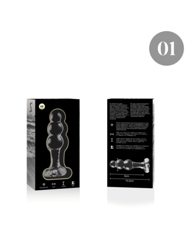 NEBULA SERIES BY IBIZA - MODELLO 1 TAPPO VETRO BOROSILICATO TRASPARENTE 10.5 CM -O- 3 CM