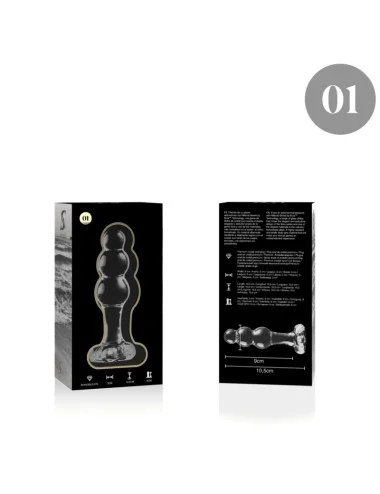 NEBULA SERIES BY IBIZA - MODELLO 1 TAPPO VETRO BOROSILICATO TRASPARENTE 10.5 CM -O- 3 CM