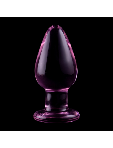 NEBULA SERIES BY IBIZA - MODELLO 3 PLUG ANALE VETRO BOROSILICATO ROSA 11 CM -O- 5 CM