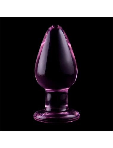 NEBULA SERIES BY IBIZA - MODELLO 3 PLUG ANALE VETRO BOROSILICATO ROSA 11 CM -O- 5 CM