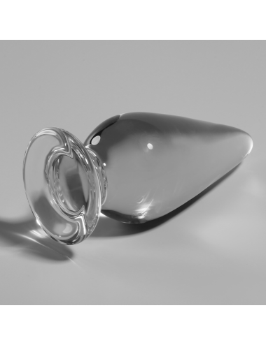 NEBULA SERIES BY IBIZA - MODELLO 4 PLUG ANALE VETRO BOROSILICATO TRASPARENTE 11 CM -O- 5 CM