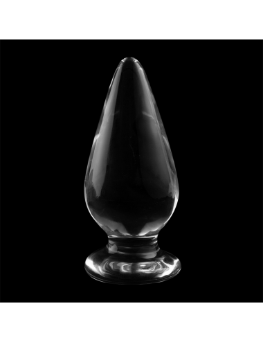 NEBULA SERIES BY IBIZA - MODELLO 4 PLUG ANALE VETRO BOROSILICATO TRASPARENTE 11 CM -O- 5 CM