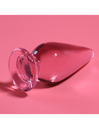 NEBULA SERIES BY IBIZA - MODELLO 4 PLUG ANALE VETRO BOROSILICATO ROSA 11 CM -O- 5 CM