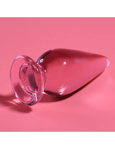 NEBULA SERIES BY IBIZA - MODELLO 4 PLUG ANALE VETRO BOROSILICATO ROSA 11 CM -O- 5 CM