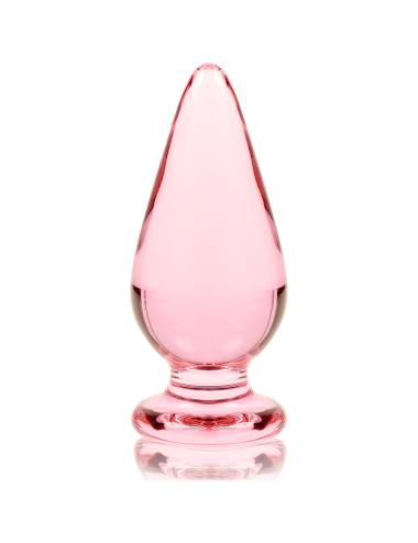 NEBULA SERIES BY IBIZA - MODELLO 4 PLUG ANALE VETRO BOROSILICATO ROSA 11 CM -O- 5 CM
