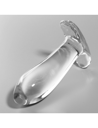 NEBULA SERIES BY IBIZA - MODELLO 5 PLUG ANALE VETRO BOROSILICATO TRASPARENTE 12.5 CM -O- 3.5 CM