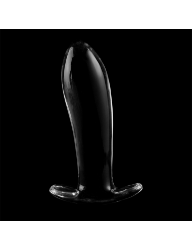 NEBULA SERIES BY IBIZA - MODELLO 5 PLUG ANALE VETRO BOROSILICATO TRASPARENTE 12.5 CM -O- 3.5 CM