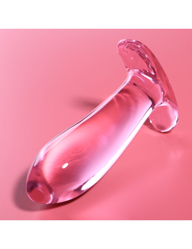 NEBULA SERIES BY IBIZA - MODELLO 5 PLUG ANALE VETRO BOROSILICATO ROSA 12.5 CM -O- 3.5 CM